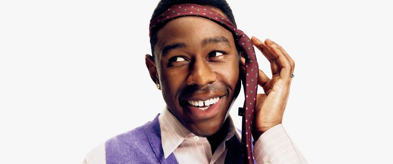 Tyler the Creator, Portrait, American rapper, 5K, White background