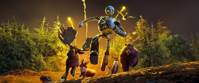 The Wild Robot, Banner, Animation movies, 2024 Movies