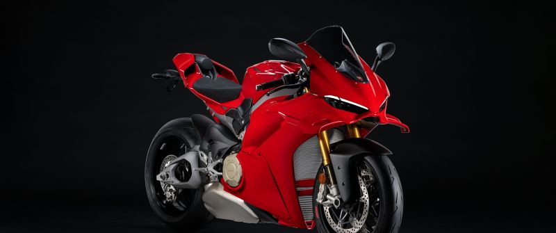 Ducati Panigale V4 S, 2025, Dark background, Sports bikes, 5K