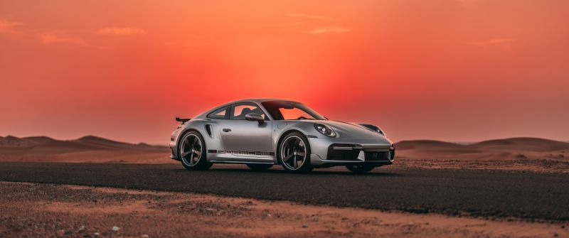 Porsche 911 Turbo Remastered by Sonderwunsc, Classic cars, Sunset