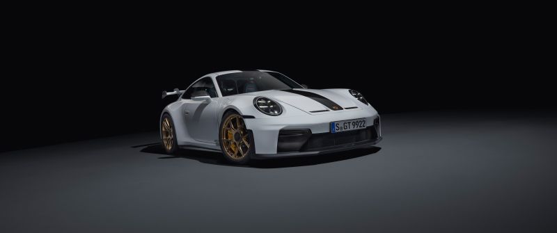 Porsche 911 GT3, Weissach Package, 5K, 8K, Dark background