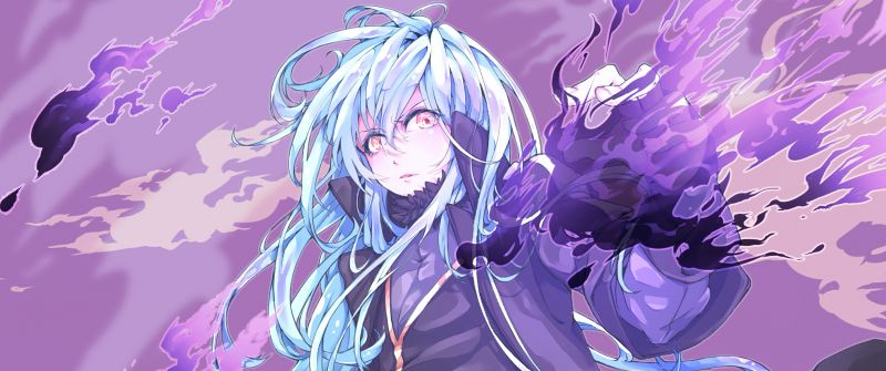 Rimuru Tempest, Tensei Shitara Slime Datta Ken, Anime girl, Purple aesthetic