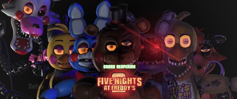 Five Nights at Freddy's 2, Ultrawide, Movie poster, 2025 Movies