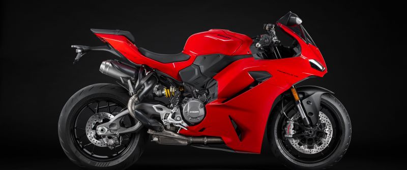 Ducati Panigale V2, 8K, 2025, 5K, Sports bikes, Dark background