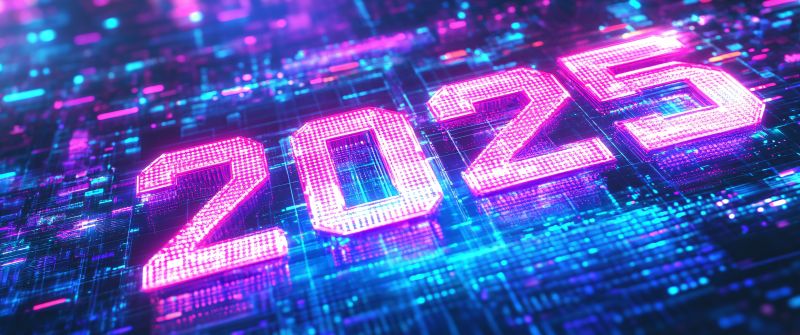 2025 New Year, Neon, 5K, AI art