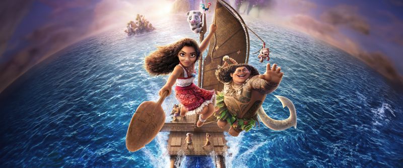 Moana 2, 4DX, Movie poster, Animation movies, 2024 Movies, 5K, 8K