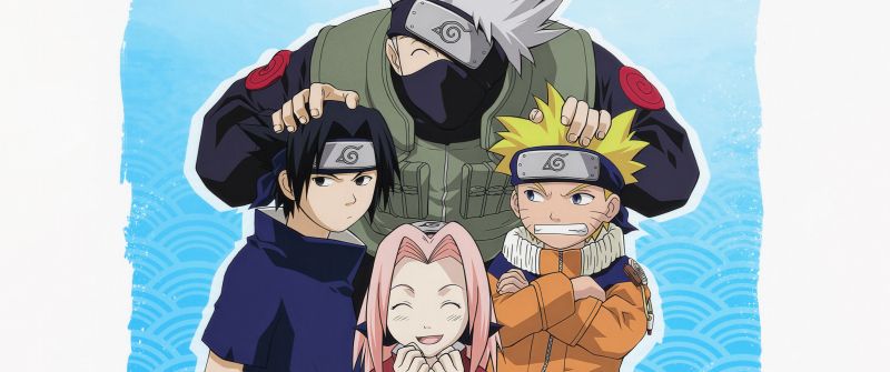 Naruto Team 7, 5K, Sasuke Uchiha, Sakura Haruno, Kakashi Hatake, Naruto Uzumaki