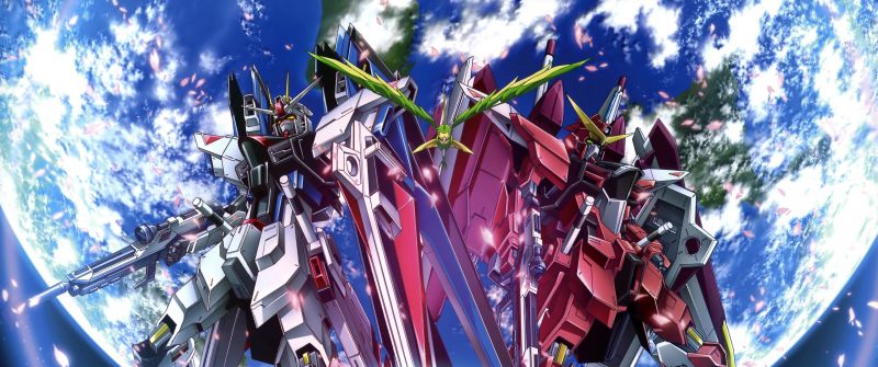 ZGMF-X10A Freedom Gundam, ZGMF-X09A Justice Gundam, Mobile Suit Gundam SEED, 5K