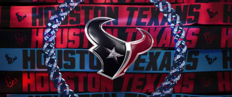 Houston Texans, 3D logo, 5K, NFL team, American football team