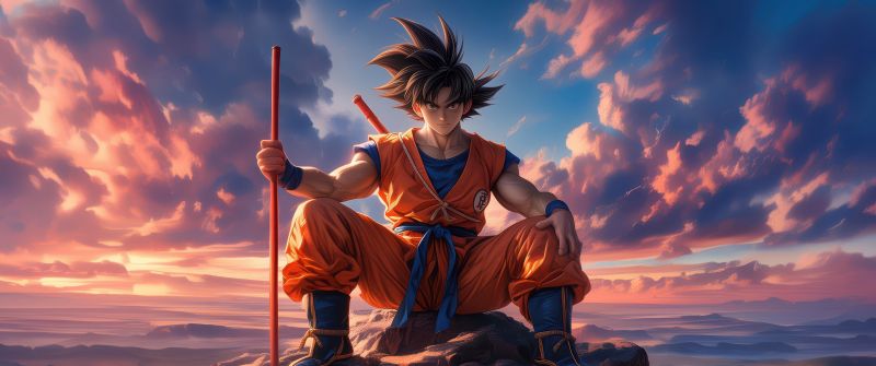 Goku, Power Pole, Dragon Ball, 5K