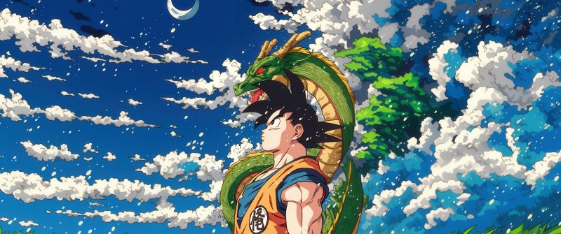 Son Goku, Shenron, Dragon Ball Z, 5K