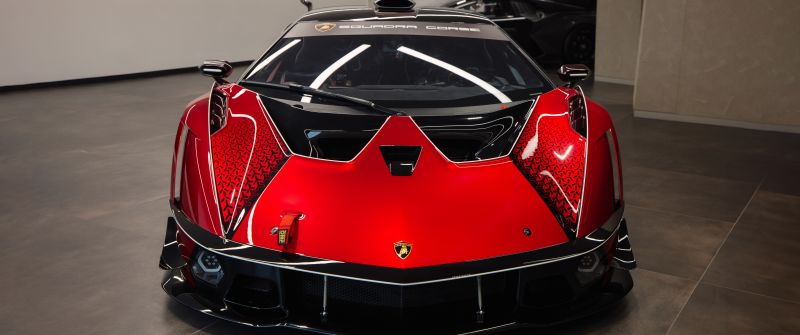 Lamborghini Essenza SCV12, Red aesthetic, 5K, 8K