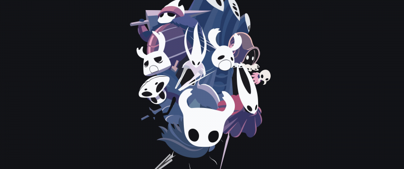 Hollow Knight, Dark background 5K