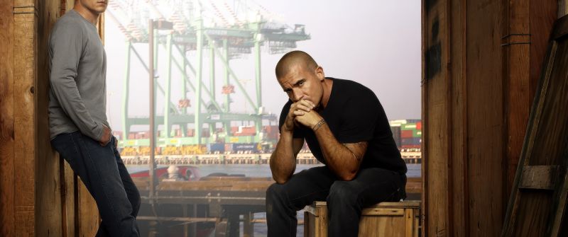 Prison Break, Wentworth Miller as Michael Scofield, Dominic Purcell as Linc Burrows