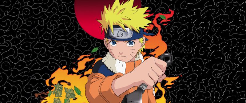 Young Naruto Uzumaki, Dark background, Naruto Shippuden