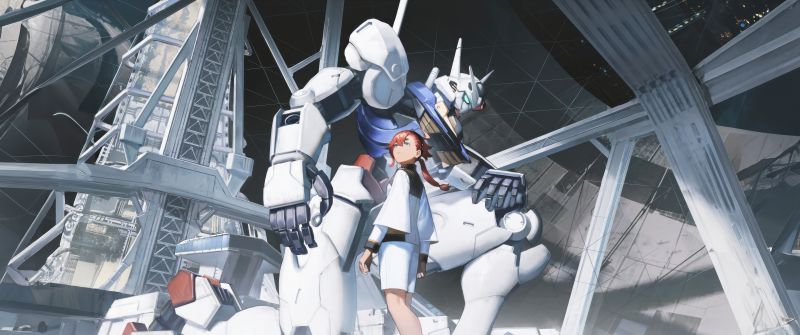 Suletta Mercury, Gundam Aerial, Mobile Suit Gundam, 5K