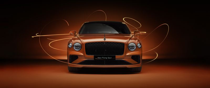 Bentley Flying Spur, Orange aesthetic, Luxury cars