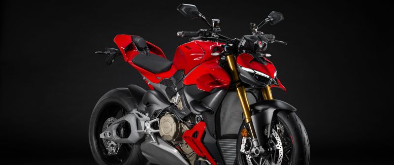 Ducati Streetfighter V4 S, 2025, Sports bikes, Red bikes, Dark background