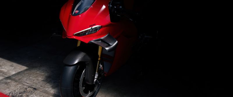 Ducati Panigale V4, 2025, Red bikes, Hanger, 5K