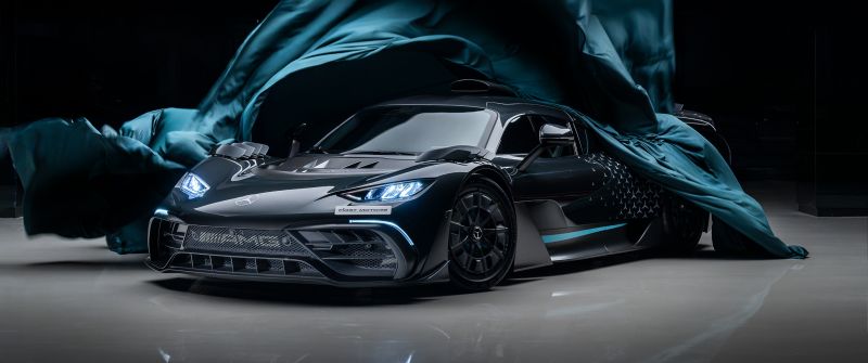 Mercedes-AMG ONE, Dark theme, Plug-In Hybrid, 5K, Dark background