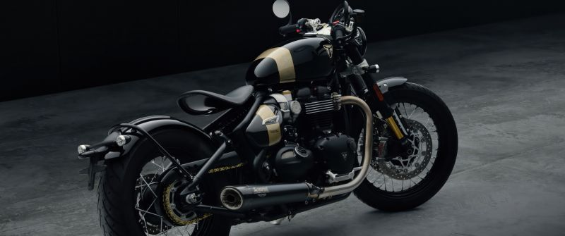 Triumph Bonneville Bobber TFC, 2025, Cruiser motorcycle, 5K, Dark background