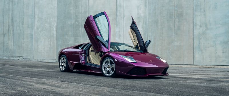 Lamborghini Murcielago LP 640, Sports car, Purple