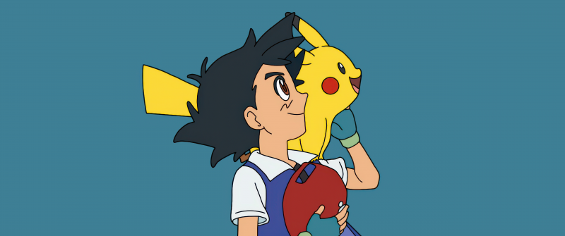 Ash Pikachu, Pokemon, 5K, Cartoon, Ash Ketchum, Pikachu