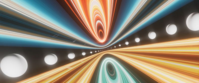 Futuristic, Light streaks, Dynamic, Symmetry, Vanishing point, Neon colors, Energy, Cosmic phenomena, Abstract design, Warp, Light effects, 5K, Infinity, Motion, Dynamic, Bright, Radiant, Universe, Illumination, Velocity