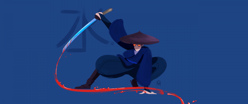 Blue Eye Samurai, Mizu, Minimal art