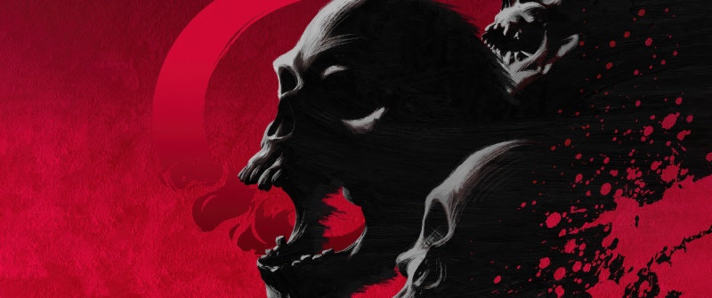 Castlevania Skull, Red background