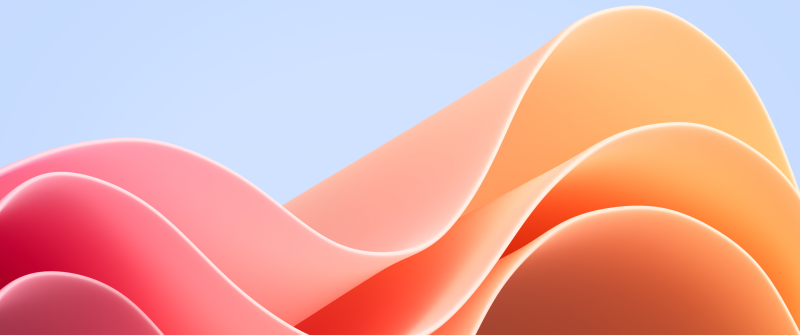 Windows 11 Waves, Pink Orange