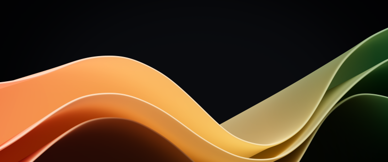 Windows 11 Waves, Yellow, AMOLED