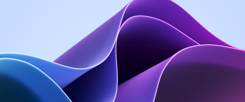 Windows 11 Waves, Blue Purple