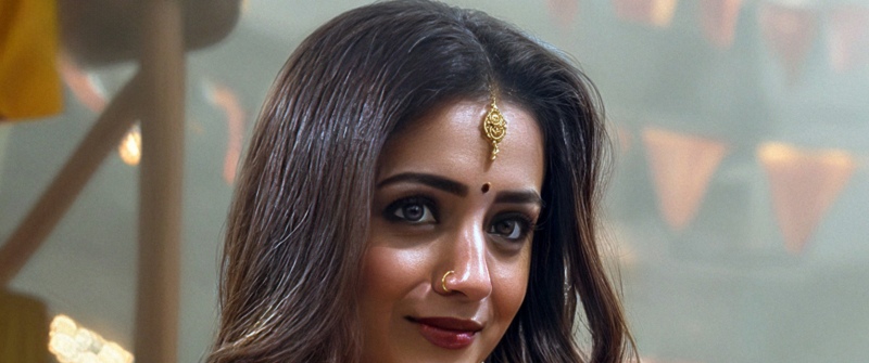 Trisha Krishnan, Indian actress, Beautiful actress, Saree, Traditional, South Actress, 5K