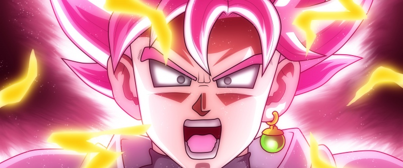 Super Saiyan Rose, Transformation, Goku, Dragon Ball Super, Pink