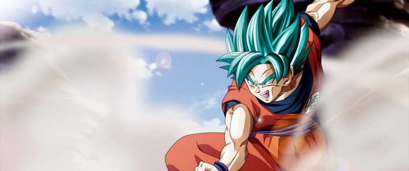 Goku SSGSS, Super Saiyan Blue, Goku, Dragon Ball FighterZ, 5K, 8K