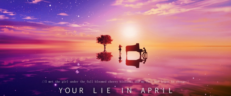 Your Lie in April, Sunset, Kosei Arima, Kaori Miyazono