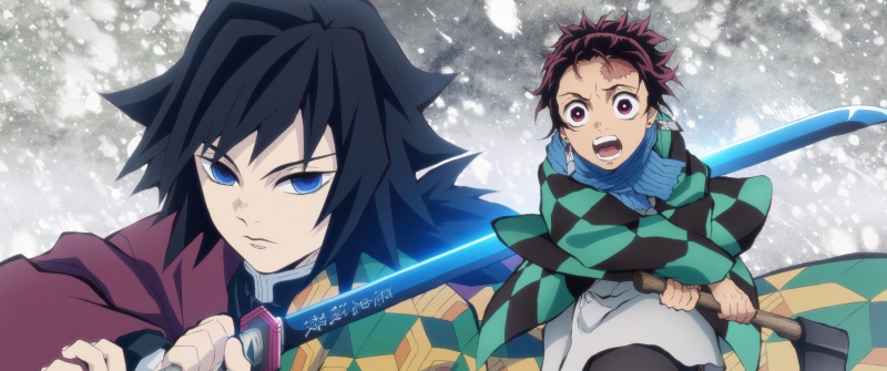 Giyu Tomioka, Tanjiro Kamado, Demon Slayer: Kimetsu no Yaiba