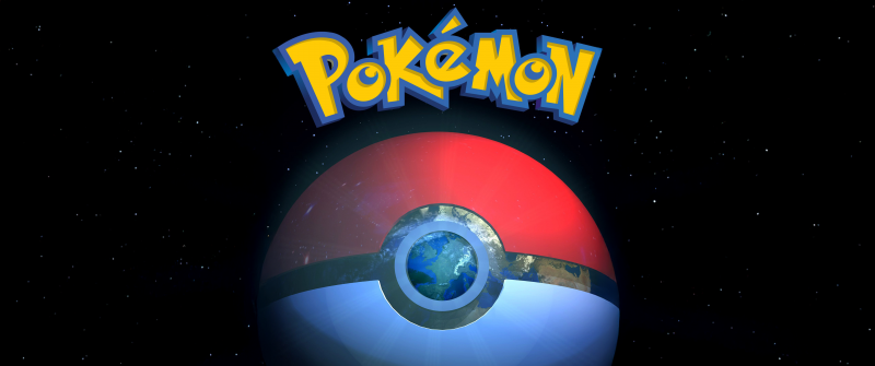 Pokemon GO, 5K, Black background, Pokeball