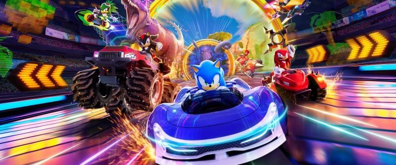 Sonic Racing: CrossWorlds, Key Art, 2025 Games, PlayStation 5, Nintendo Switch, PlayStation 4, Xbox Series X and Series S, Xbox One, PC Games