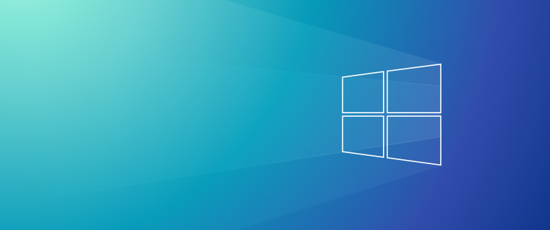Windows 10, Gradient background, 5K, Simple