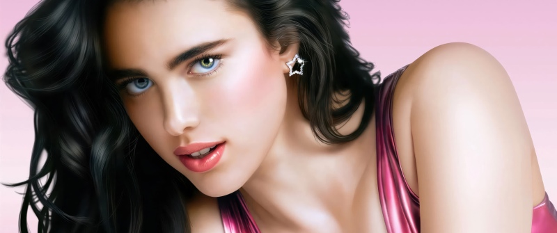 Margaret Qualley, The Substance, Pink aesthetic, 5K, American actress