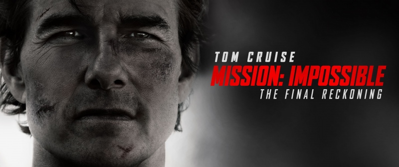 Tom Cruise, Mission: Impossible - The Final Reckoning, 2025 Movies, Tom Cruise as Ethan Hunt, 5K, Monochrome, Black and White
