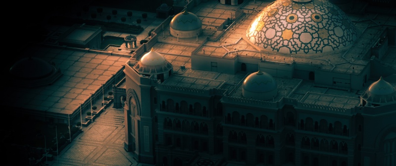 Sheikh Zayed Grand Mosque, Dark aesthetic, Abu Dhabi, United Arab Emirates, Ancient architecture, Islamic, Arab, Spiritual, 5K