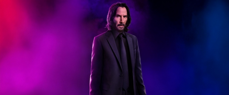 John Wick, Ballerina, Neon background, 2025 Movies, 5K, Keanu Reeves as John Wick
