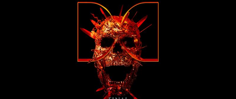 Final Destination: Bloodlines, Dolby, Black background, 2025 Movies, AMOLED, Skull, Gothic