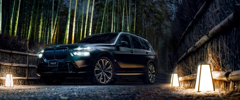 BMW X7 M60i xDrive Black, 2025, 5K, 8K, BMW X7, Luxury SUV, Black cars, Dark aesthetic