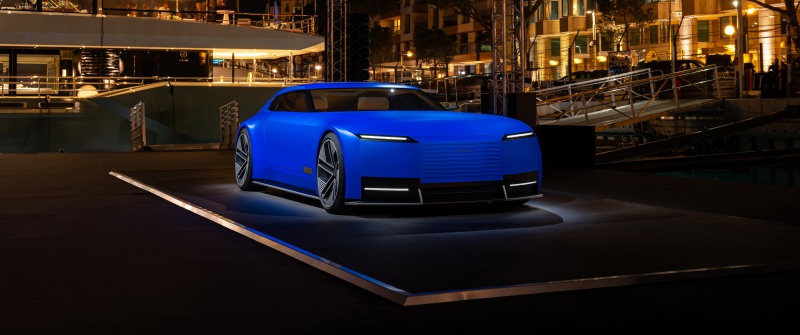 Jaguar Type 00, Monaco, Night City, Concept cars, 5K, 8K, French Ultramarine