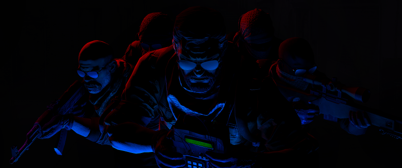 CS GO, Elite Crew, Counter-Strike: Global Offensive, Black background, AMOLED