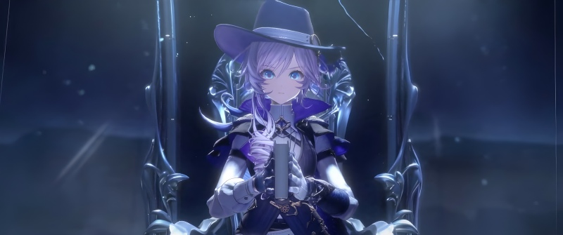 Silver Palace, Anime girl, 5K, 2026 Games, Purple aesthetic